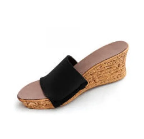 * Casual Soft Step Cork Wedge