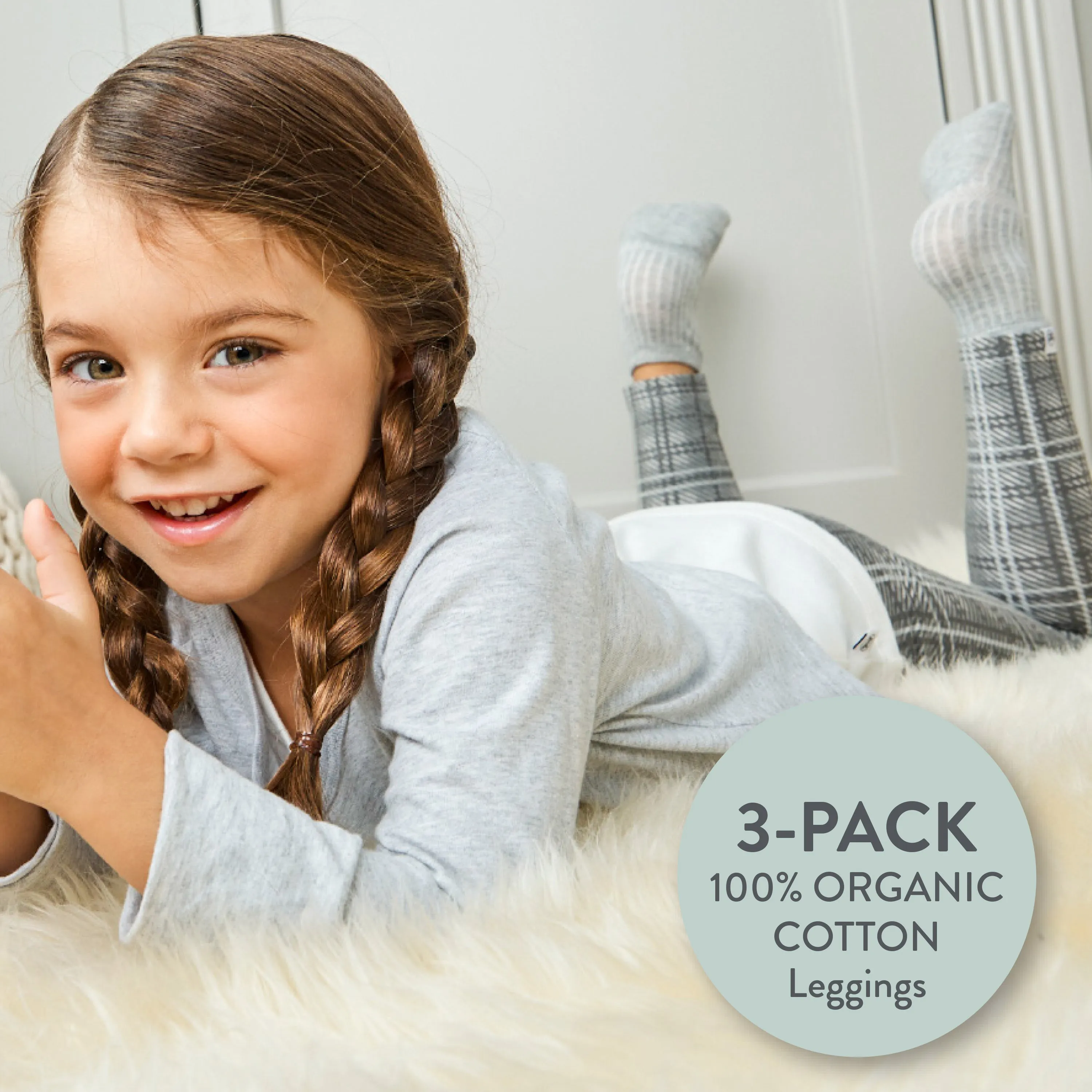 3-Pack Organic Cotton Legging Set