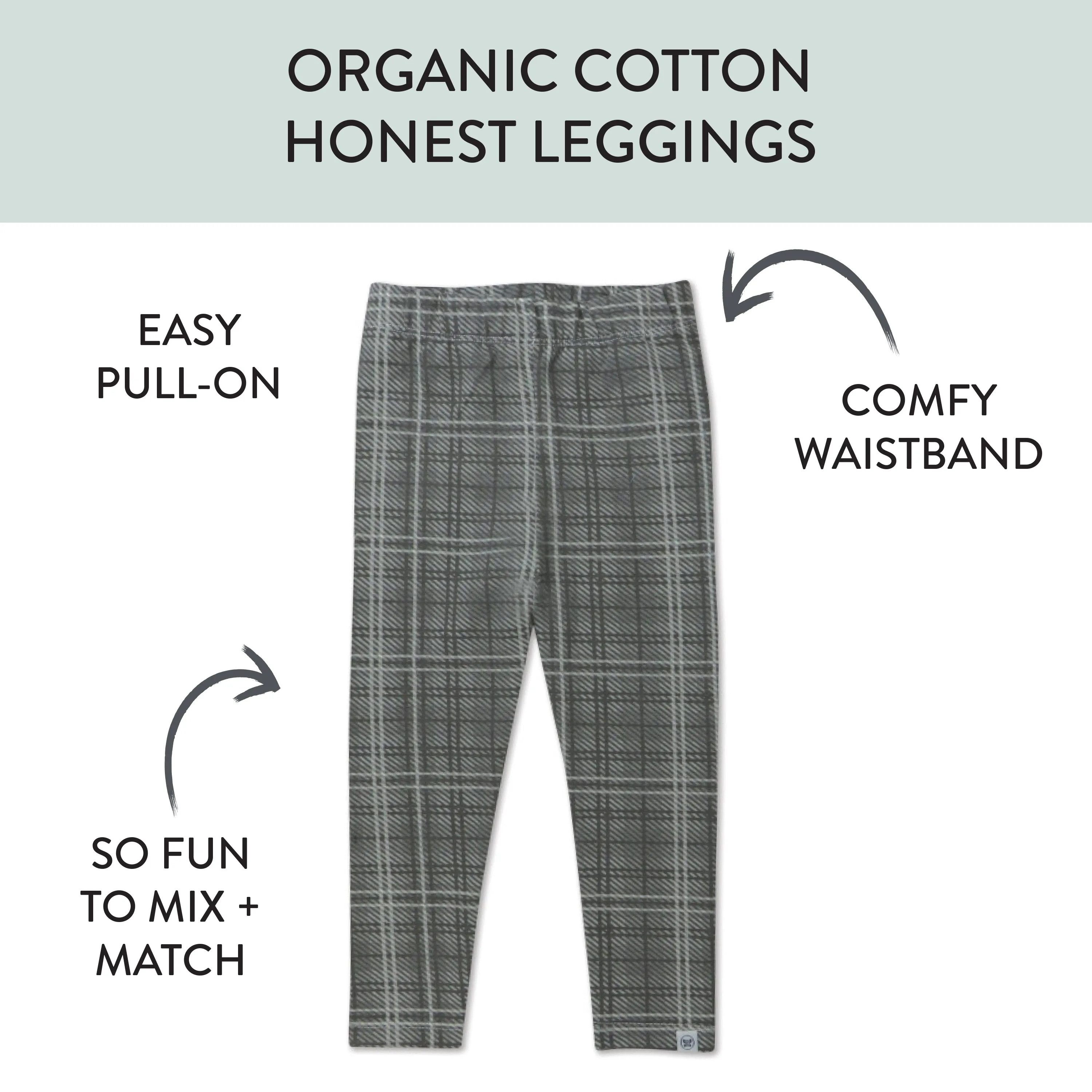 3-Pack Organic Cotton Legging Set