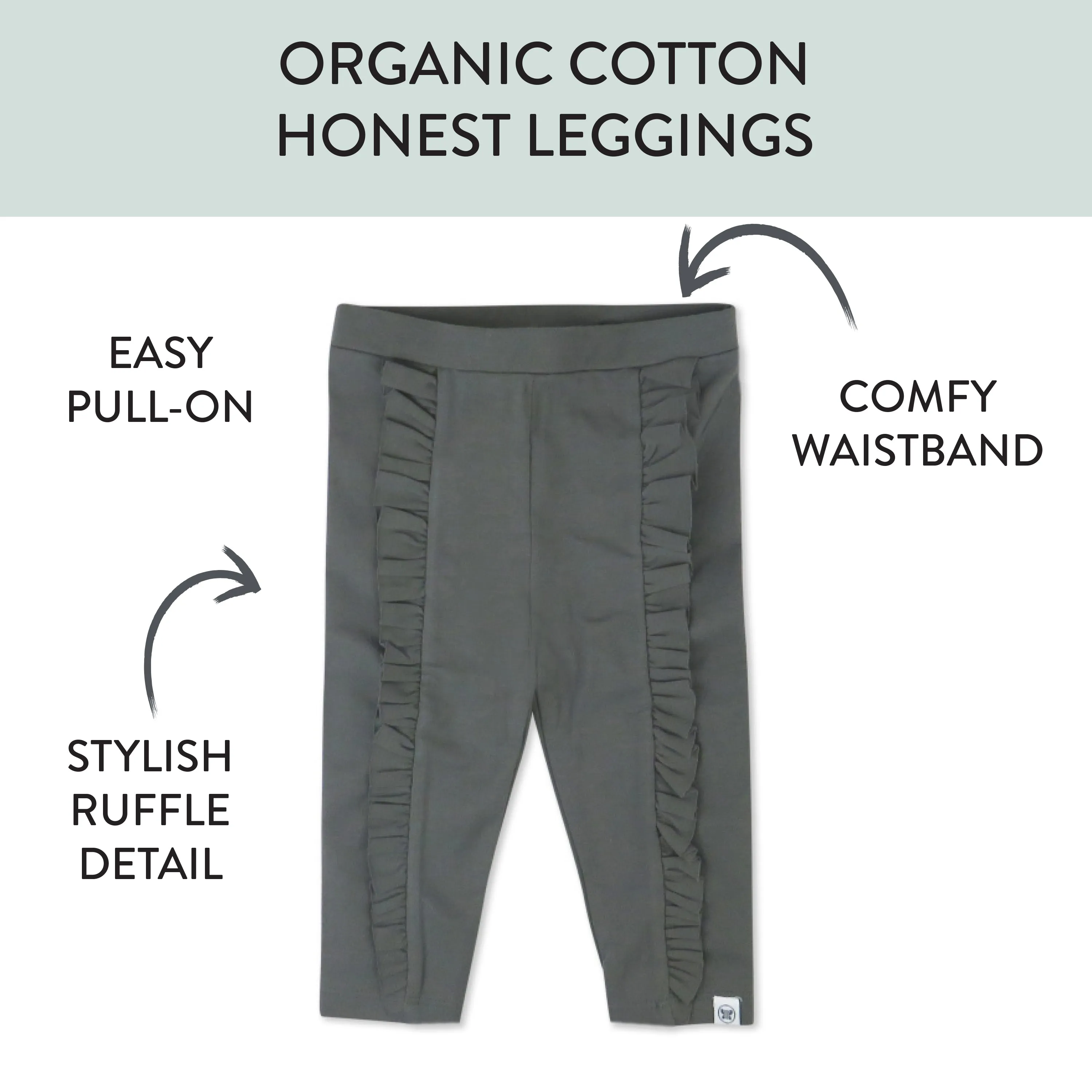 3-Pack Organic Cotton Legging Set