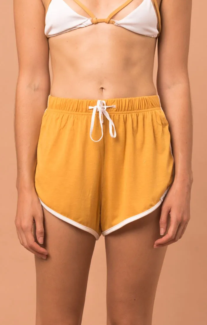 Afends Womens Venus - Mustard - Easy Shorts