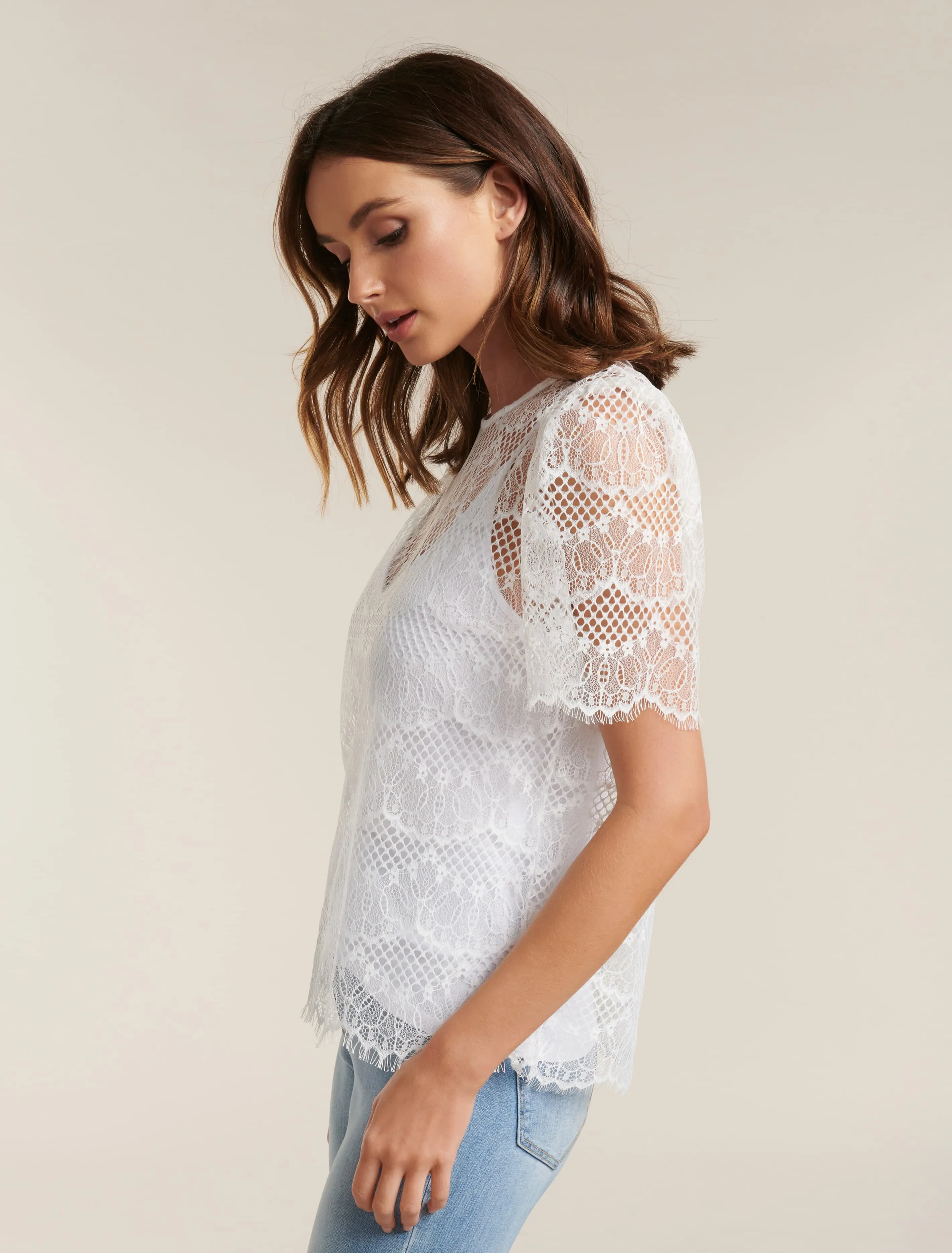 Alicia Puff Sleeve Lace Top