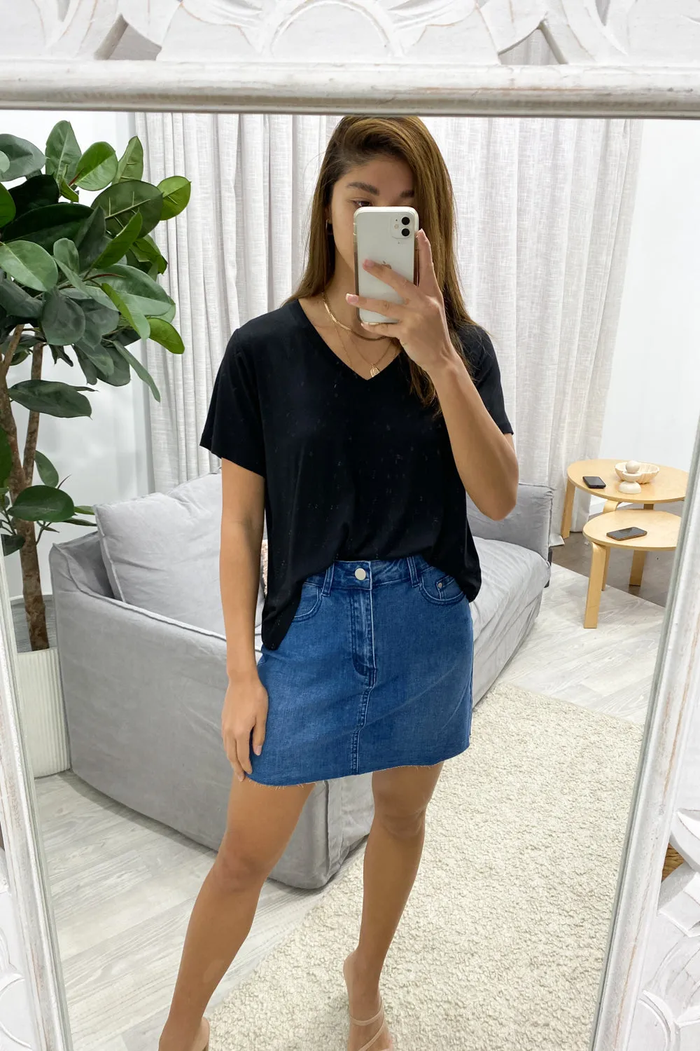 Anja Denim Skirt