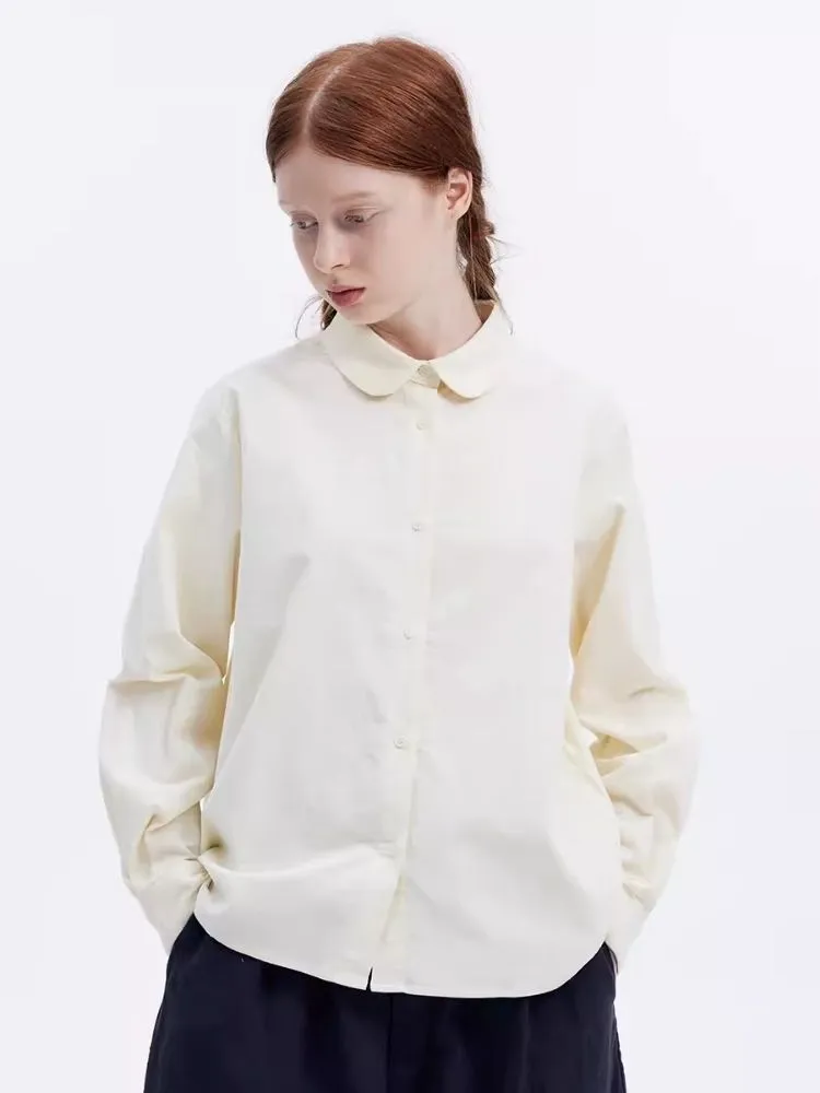 Basic Versatile Round Neck Long Sleeve Shirt【s0000007959】