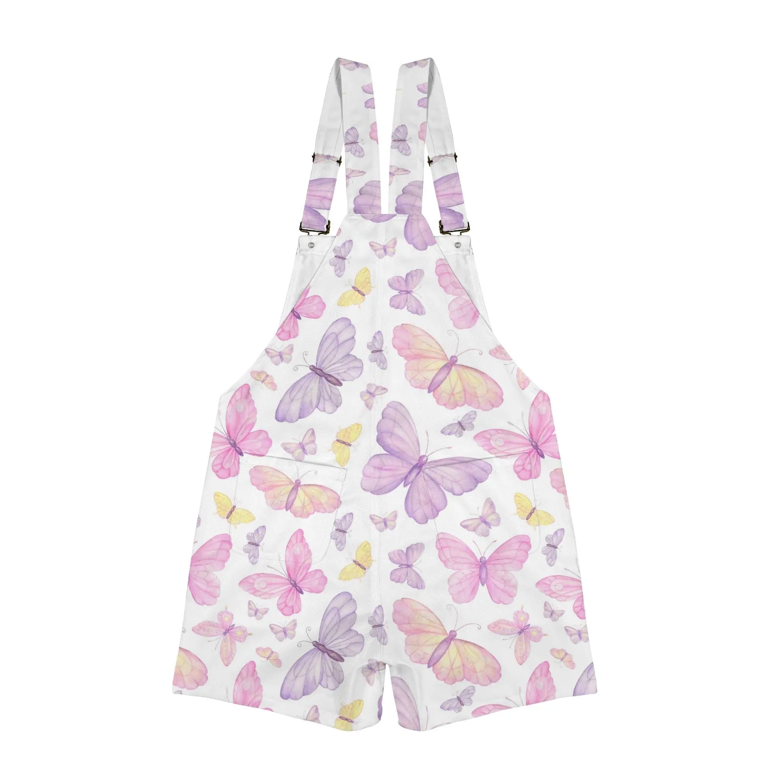 Butterfly Fields Unisex Shorts Suspender Jumpsuit