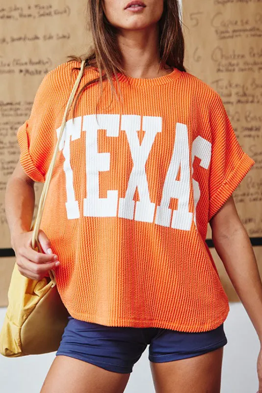 campus sweatshirt - orange