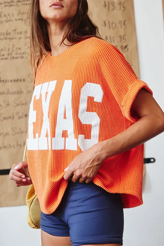 campus sweatshirt - orange