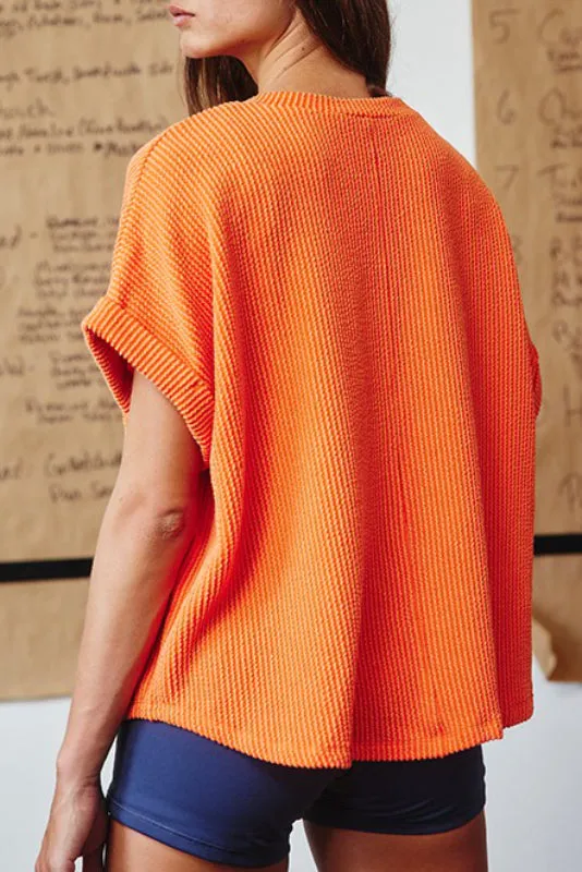 campus sweatshirt - orange