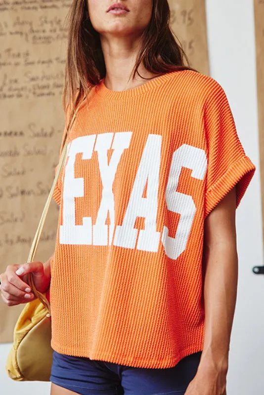 campus sweatshirt - orange