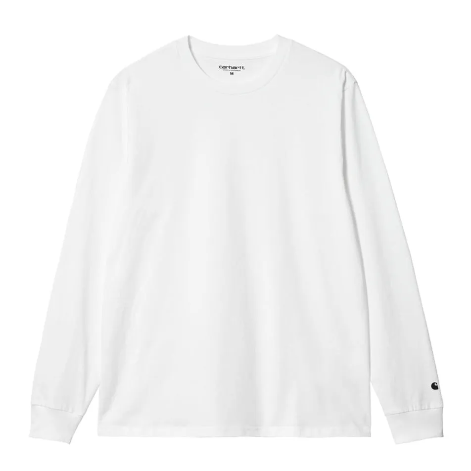 CARHARTT WIP L/S BASE T-SHIRT // WHITE/BLACK