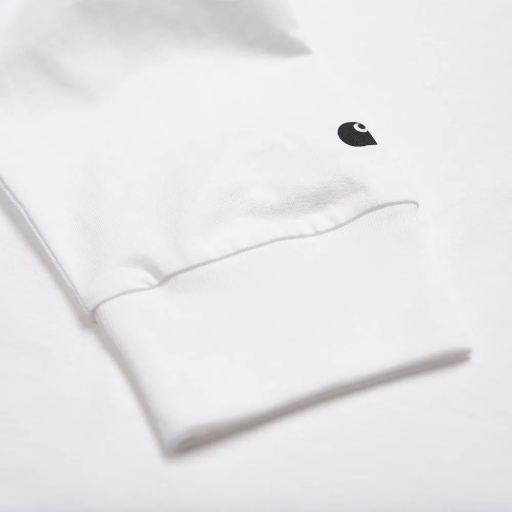 CARHARTT WIP L/S BASE T-SHIRT // WHITE/BLACK