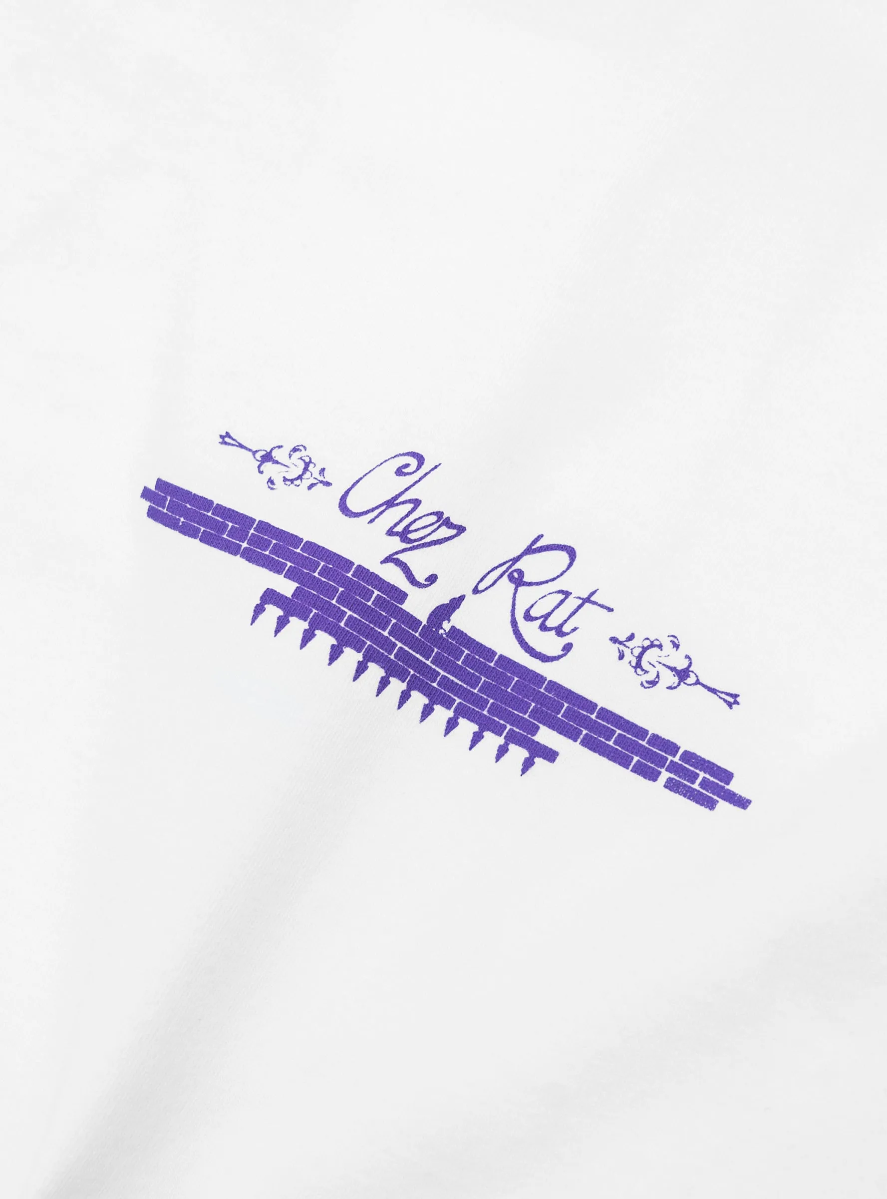 Chez Rat Long Sleeve T-shirt White