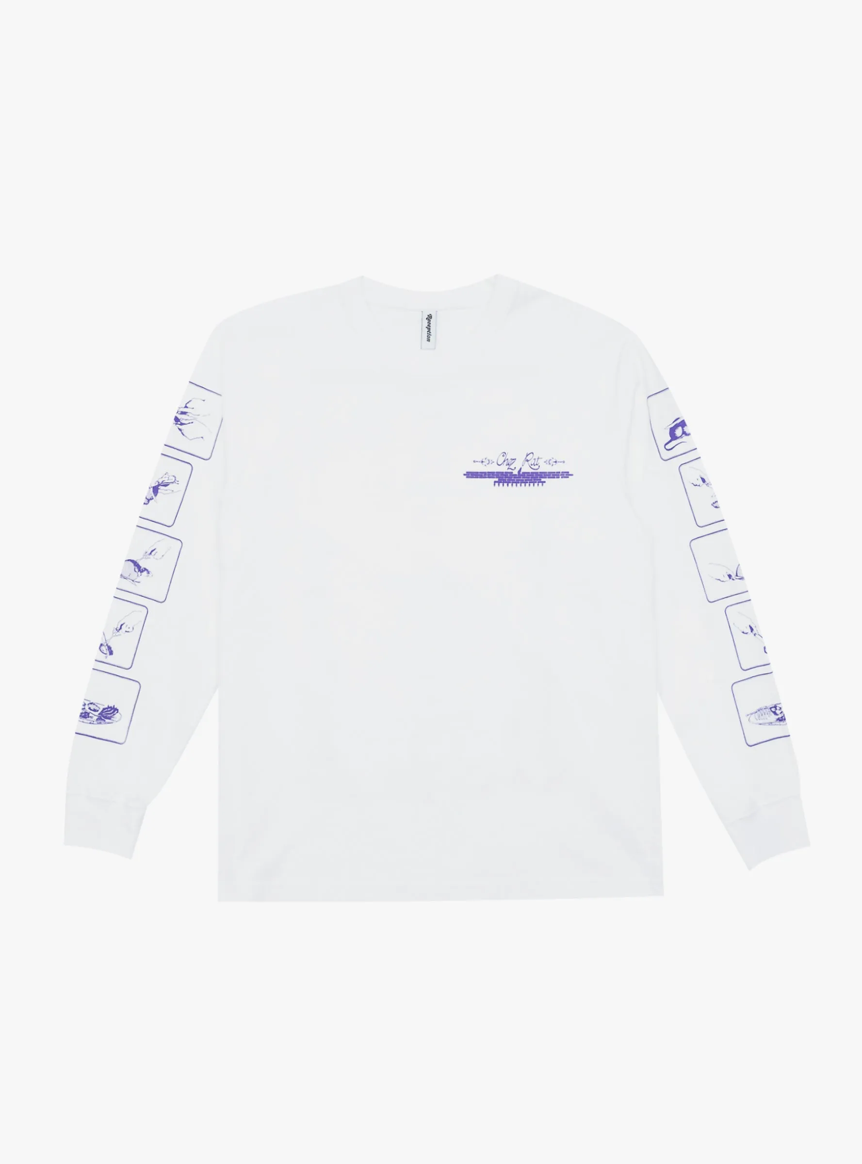 Chez Rat Long Sleeve T-shirt White