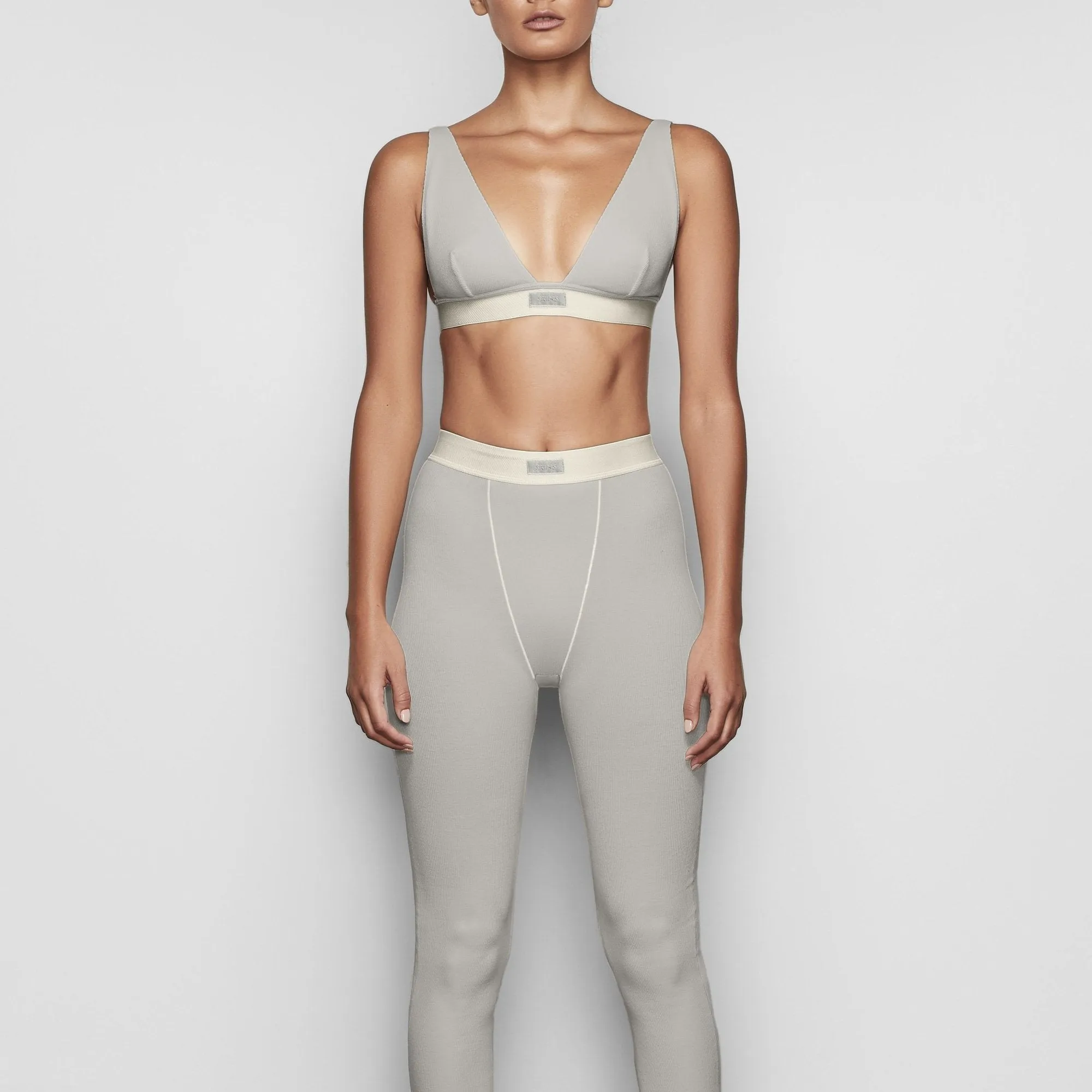 COTTON RIB LEGGING | MINERAL