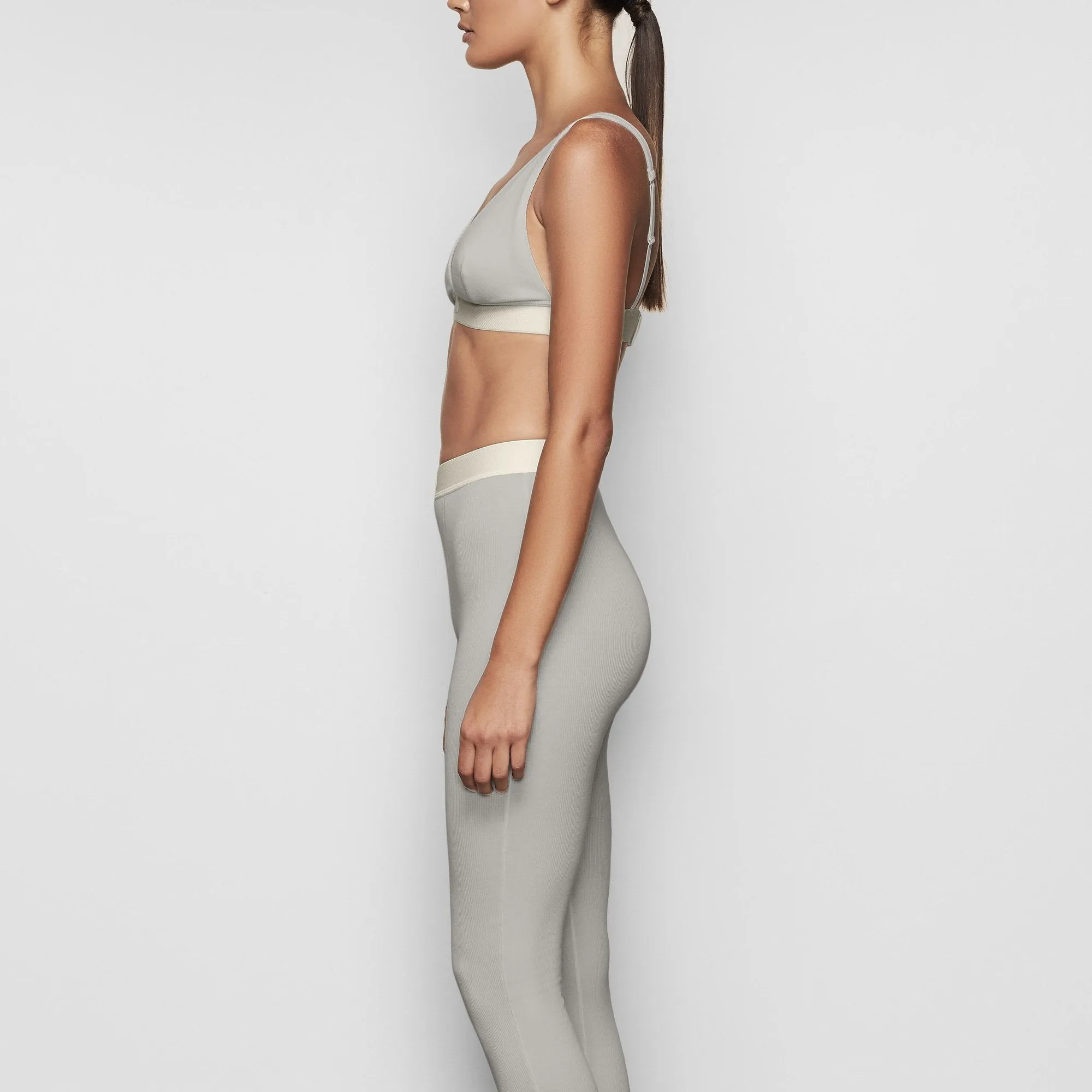 COTTON RIB LEGGING | MINERAL