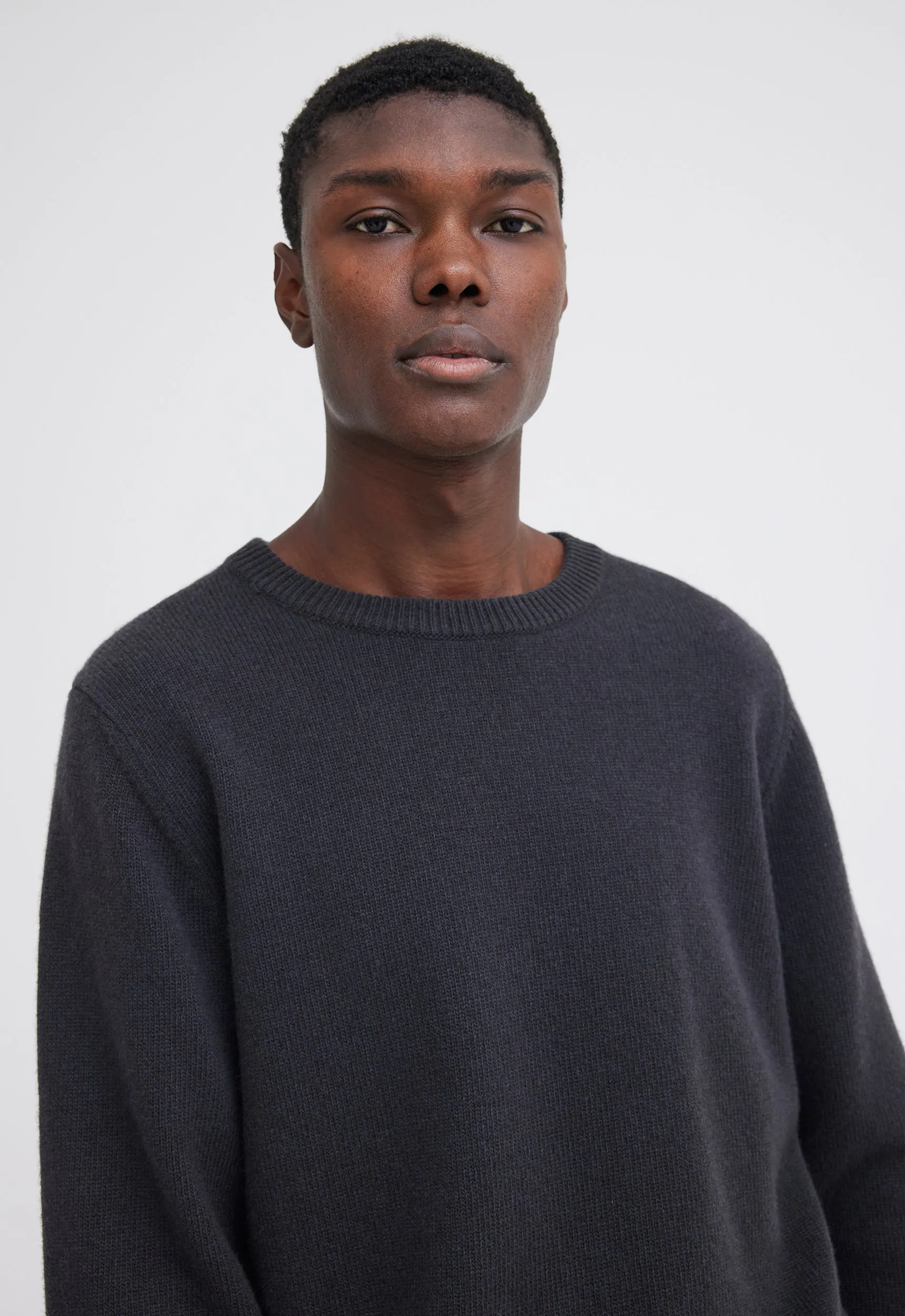 Foley Lambswool Sweater - Steelo Grey