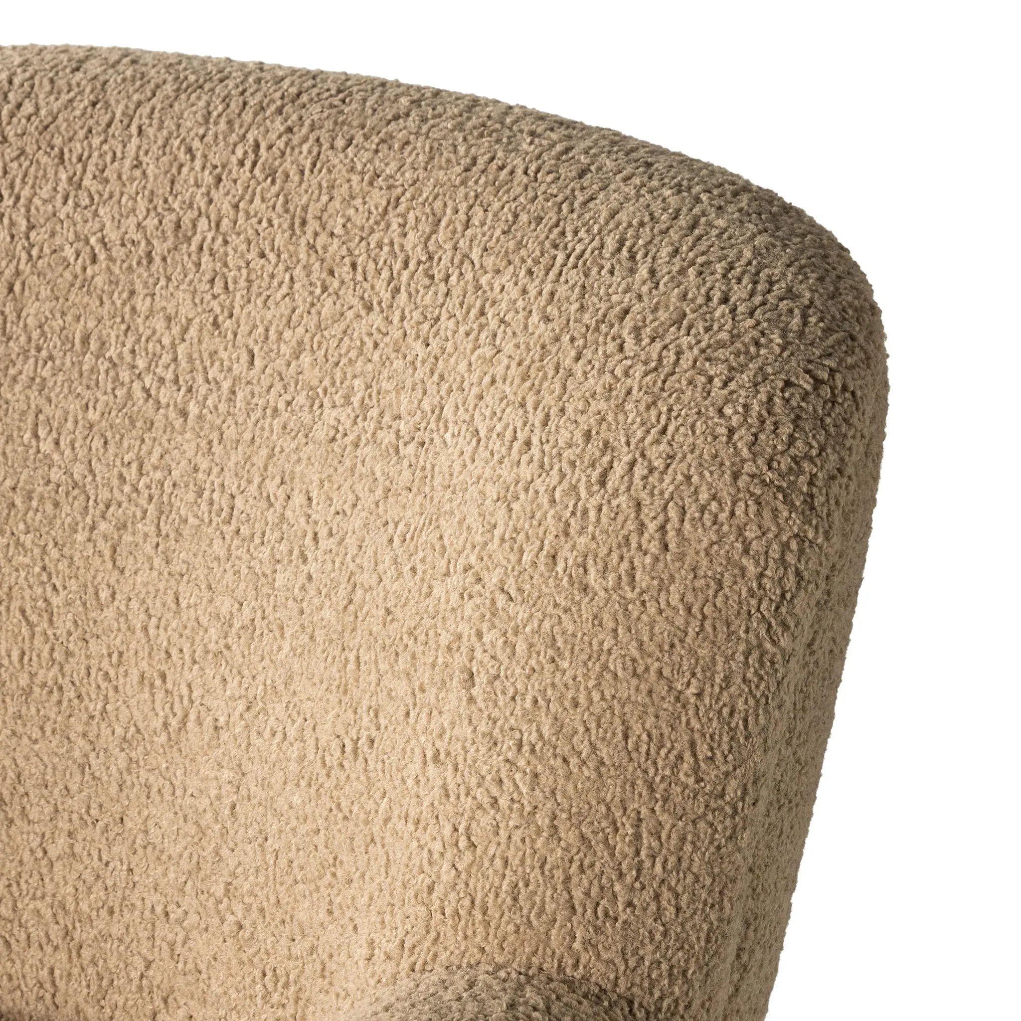 Four Hands Kadon Swivel Chair In Sheepskin Camel