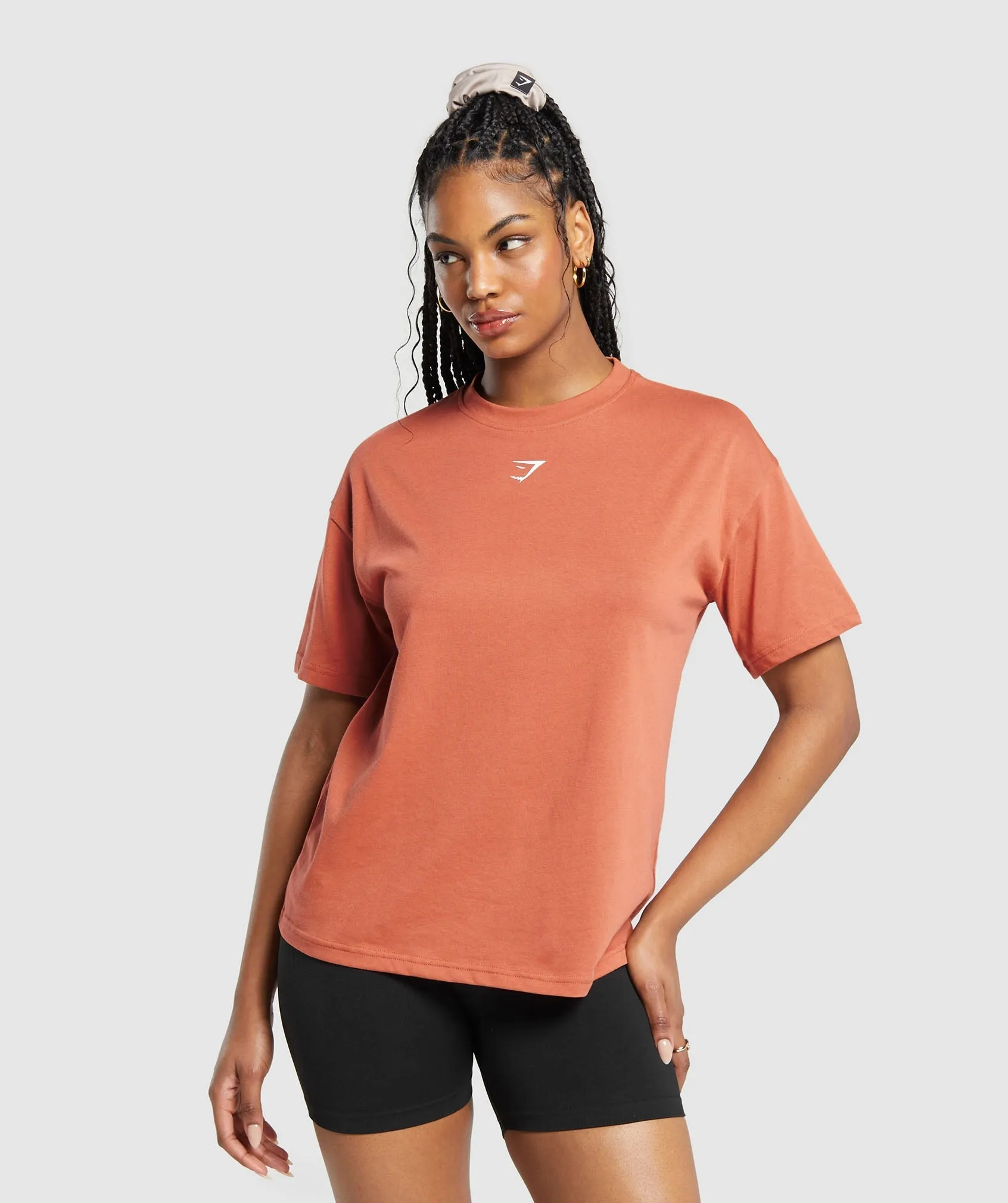 GS Power Oversized T-Shirt - Terracotta Orange