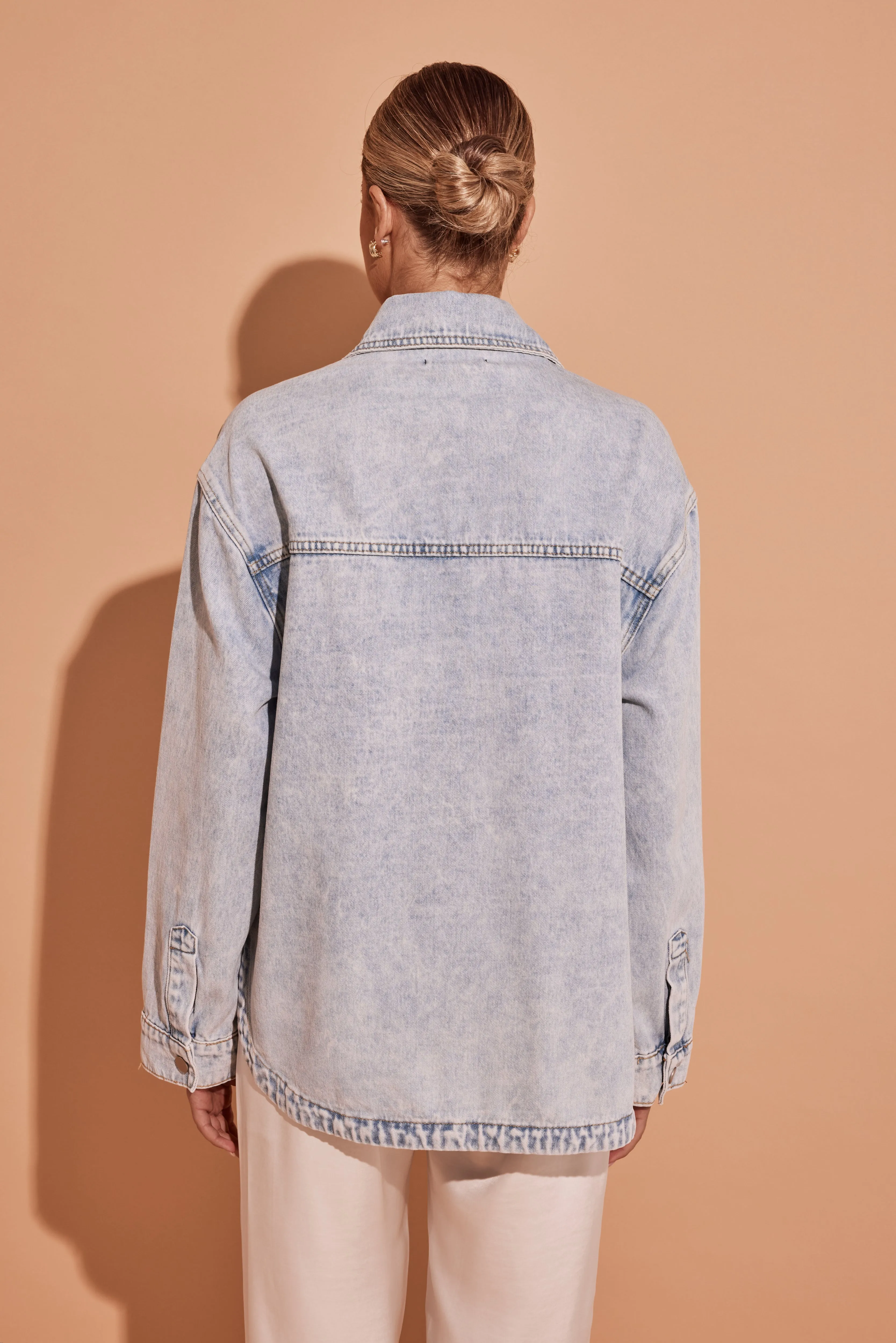 Hallie Denim Shirt (Blue)