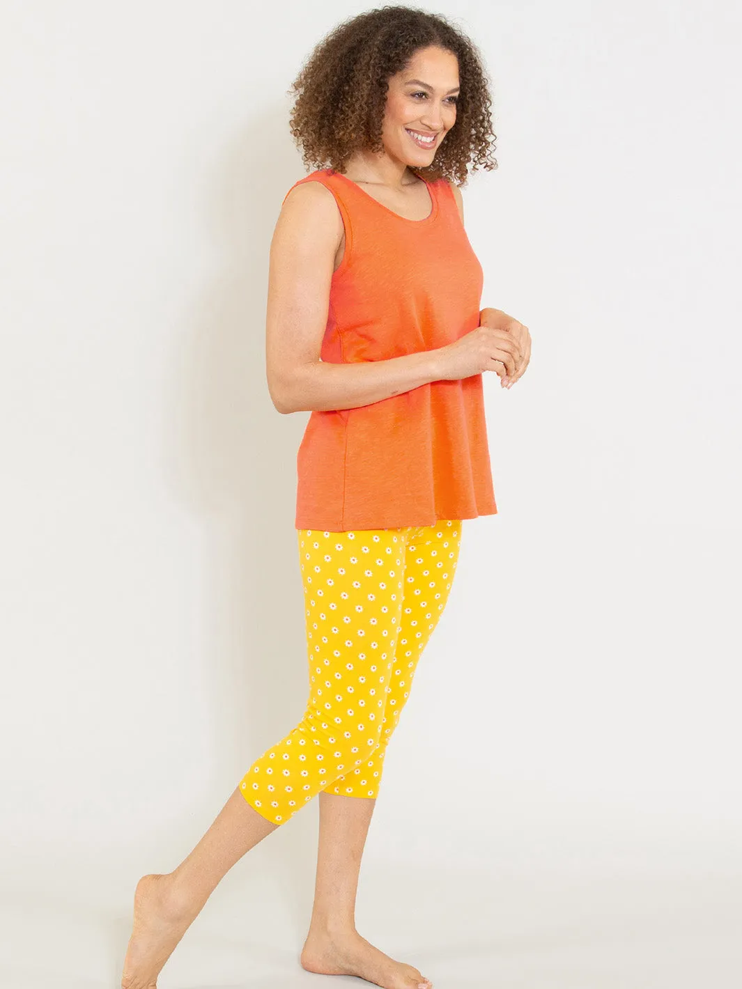 Holt cropped leggings polka daisy