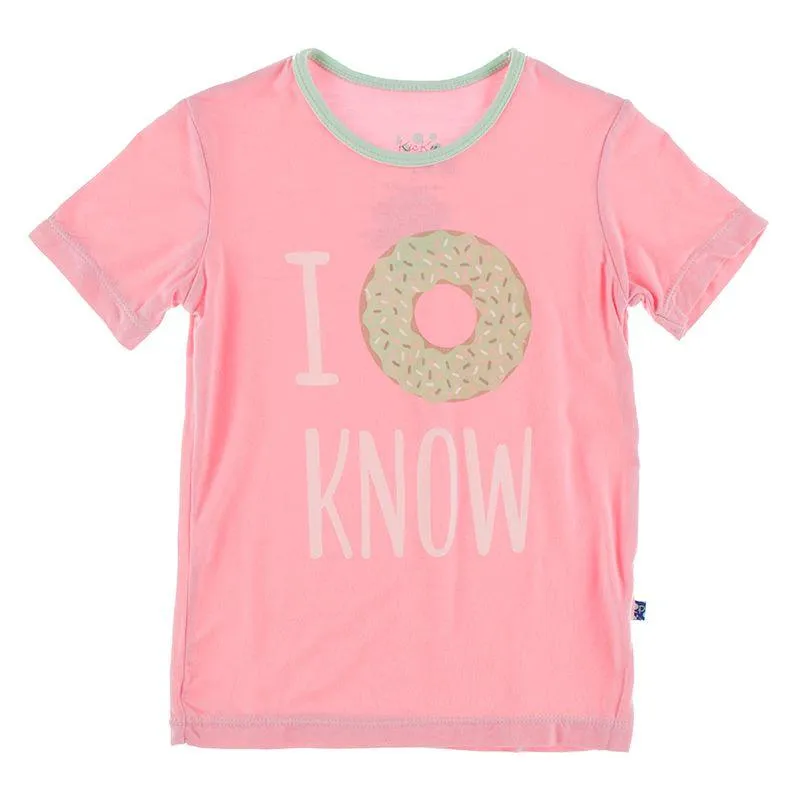 Kickee Pants Short Sleeve Tailored Fit Graphic Tee ~ Lotus I Donut Know