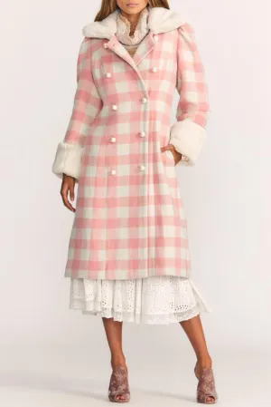 Love Shack Fancy - Sherry Coat in Crisp Peach