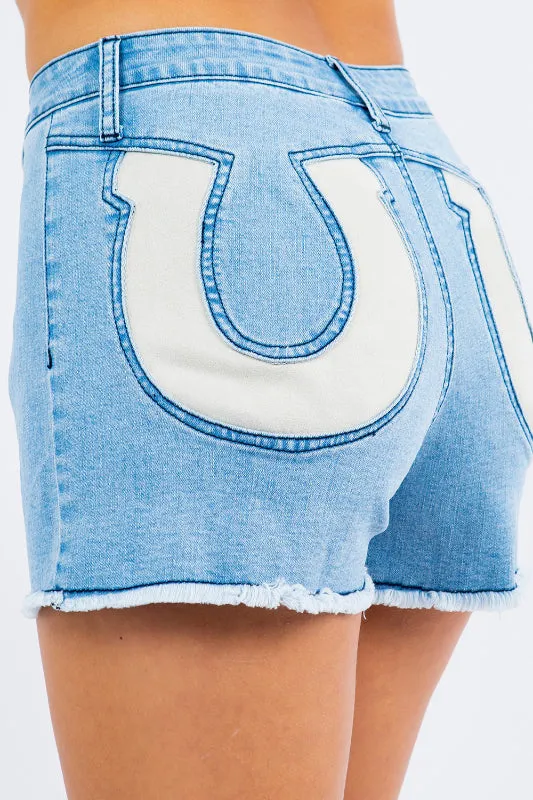 lucky short - light denim