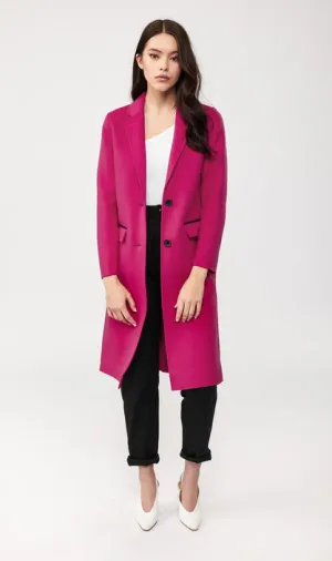 Mackage - Hens Double-Face Wool Coat in Fuchsia