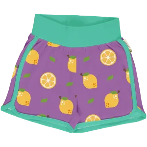 Maxomorra Lemon Organic Cotton Jersey Runner Shorts