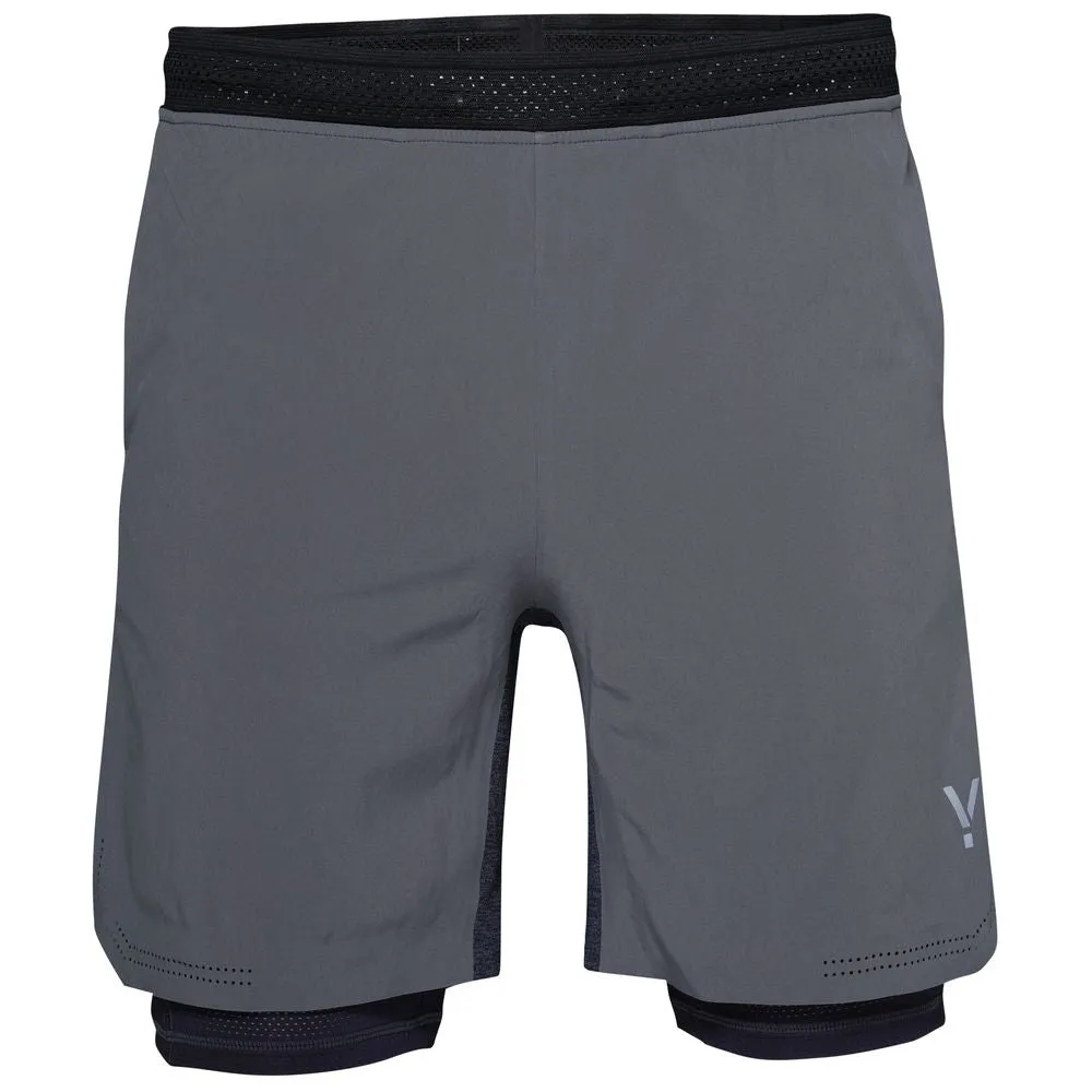 Mens Swift 2-In-1 Shorts (Charcoal/Graphite)