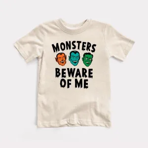 Monsters Beware Of Me Youth Tee