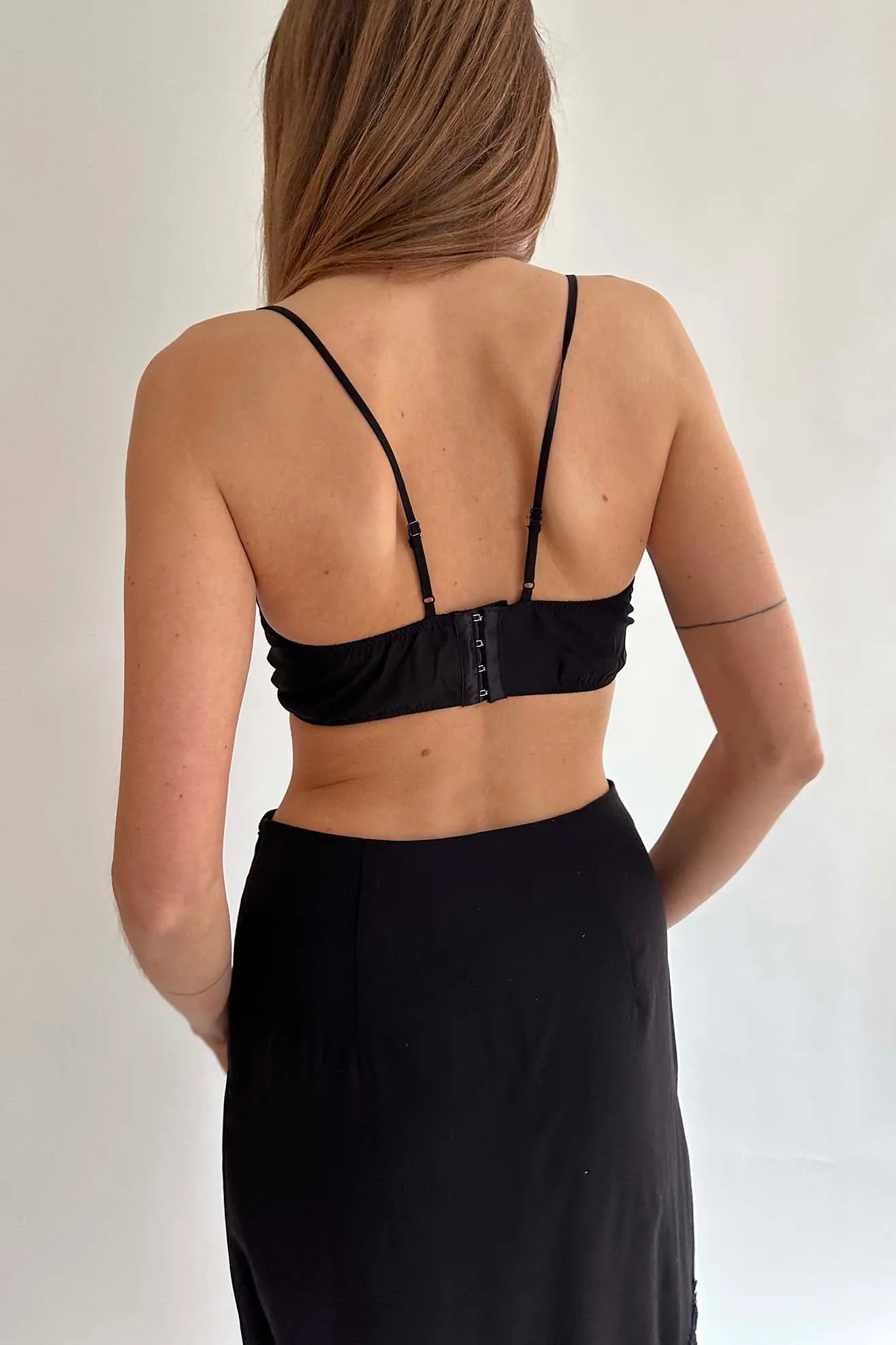 MR. LARKIN, Petite Bralette, Black