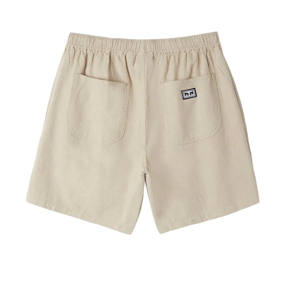 OBEY EASY LINEN SHORT // OATMEAL