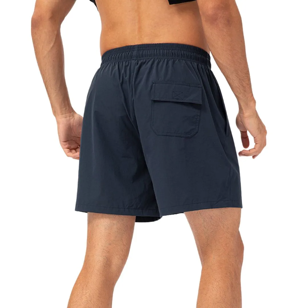 Orange easy care material padel shorts for men