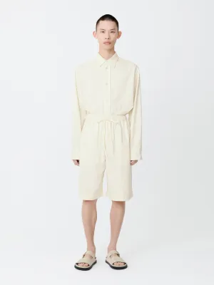 Ossi Denim Shorts in Parchment