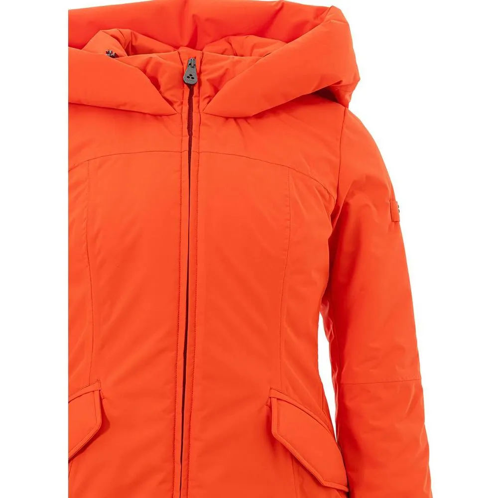 Peuterey Elegant Orange Polyester Jacket for Women