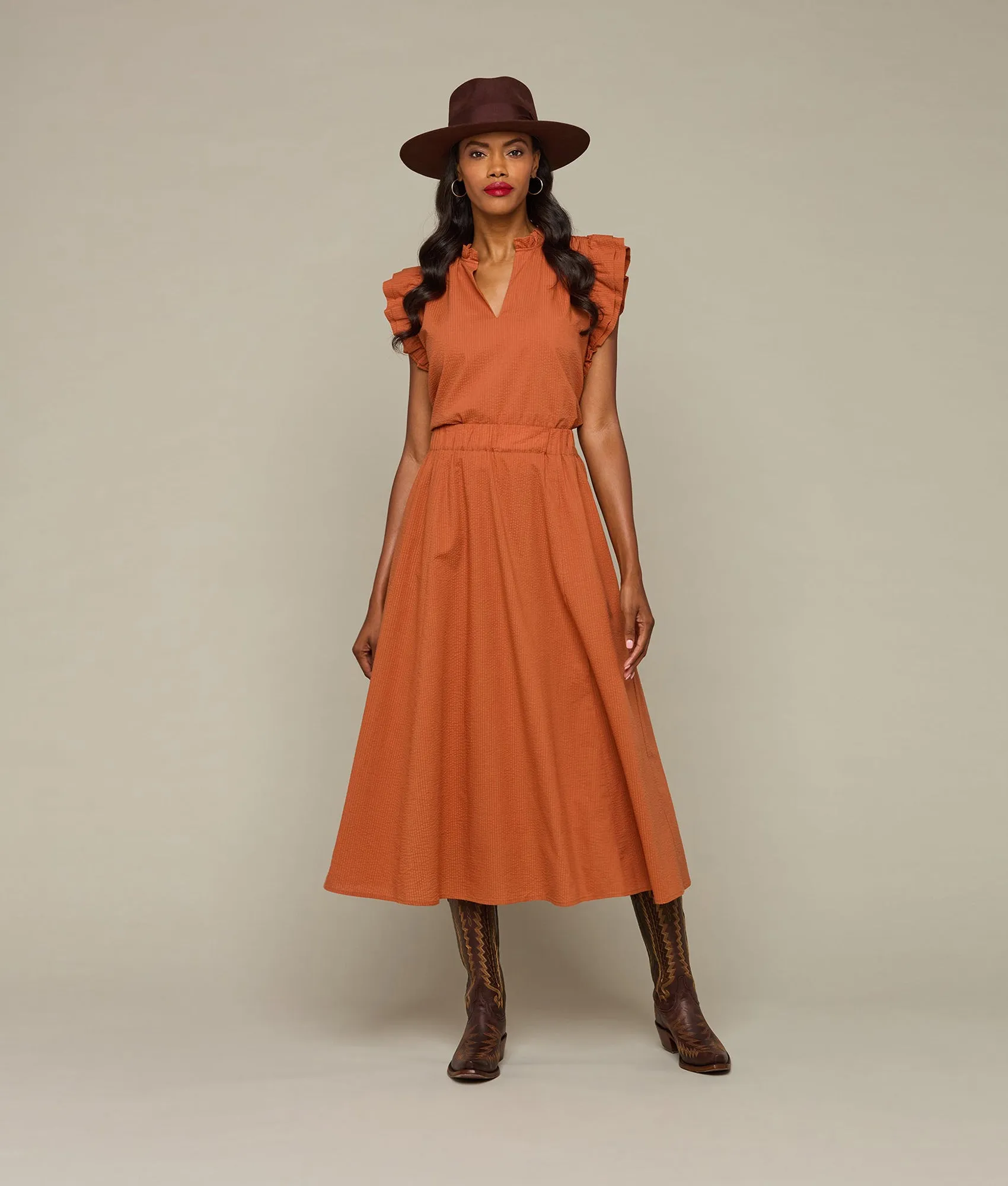 Sandy Skirt :: Terracotta