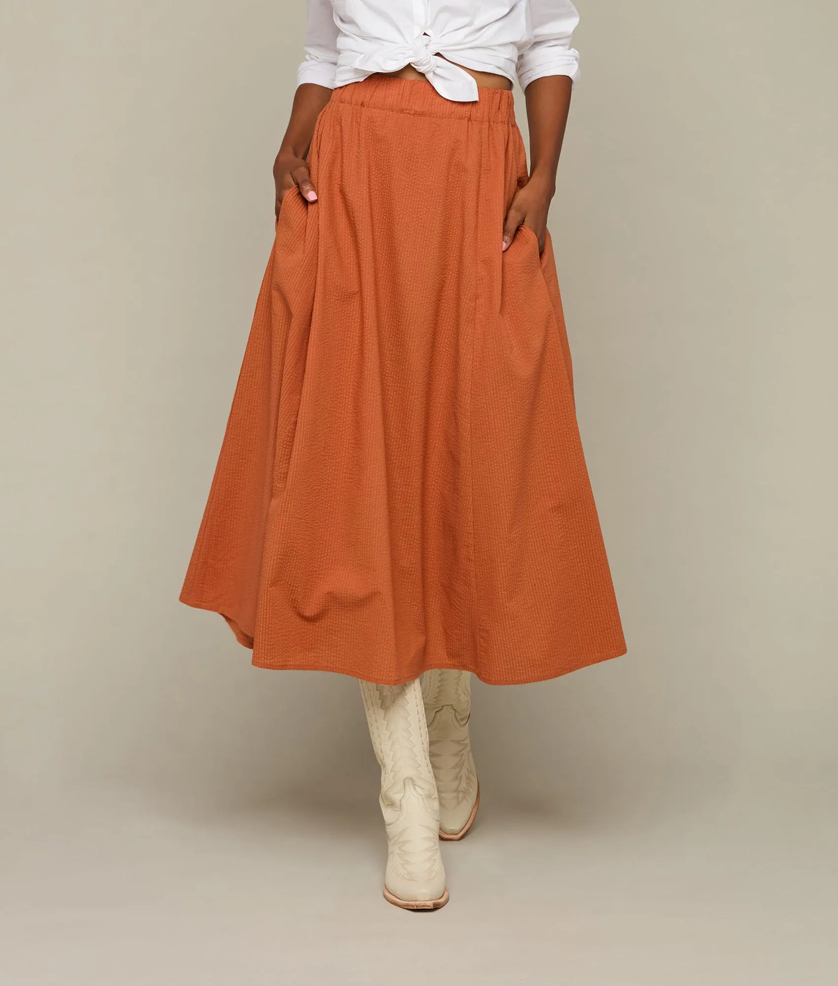 Sandy Skirt :: Terracotta