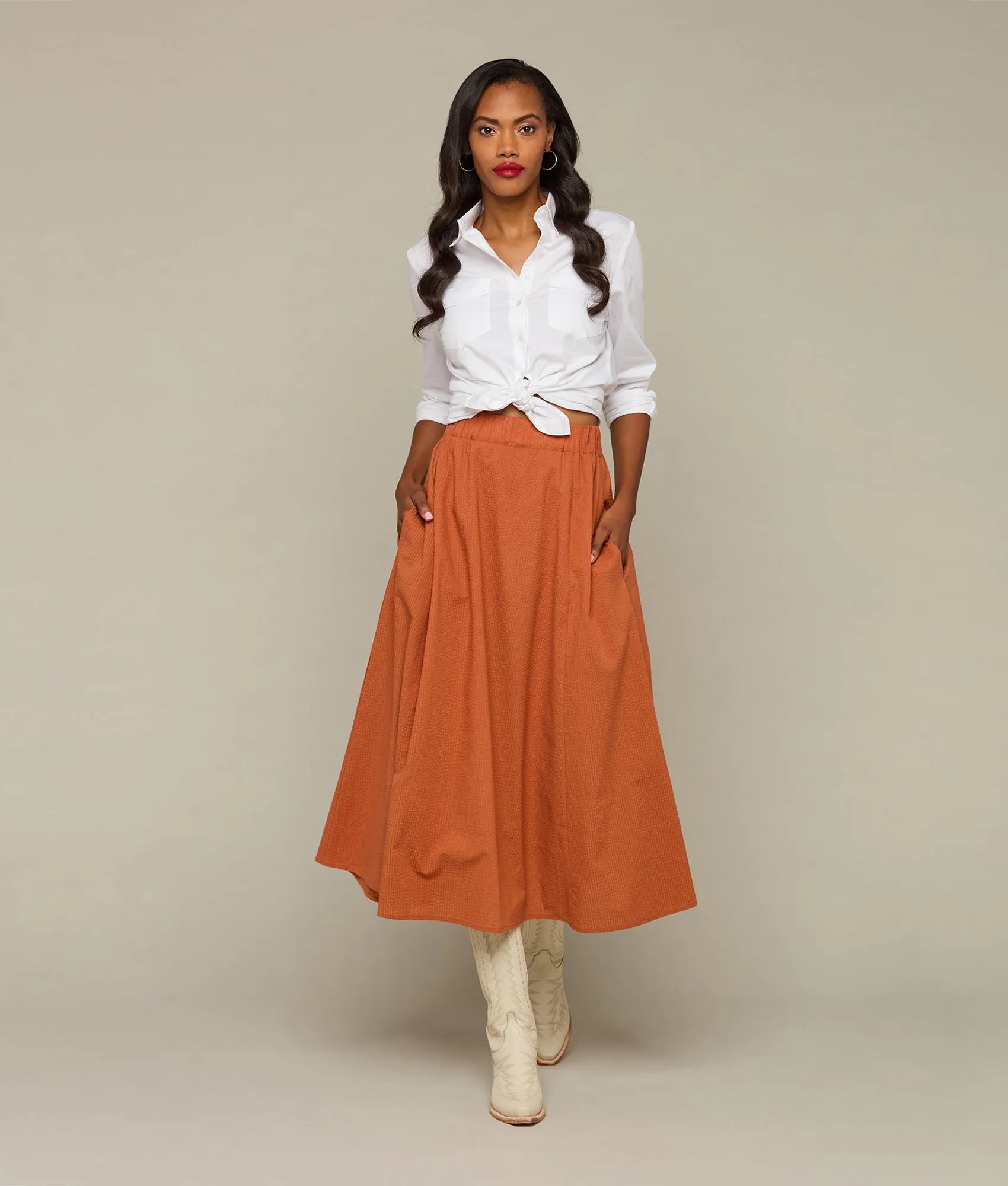 Sandy Skirt :: Terracotta