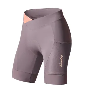 Santic Womens Bike Shorts Padded Cycling Shorts Purple