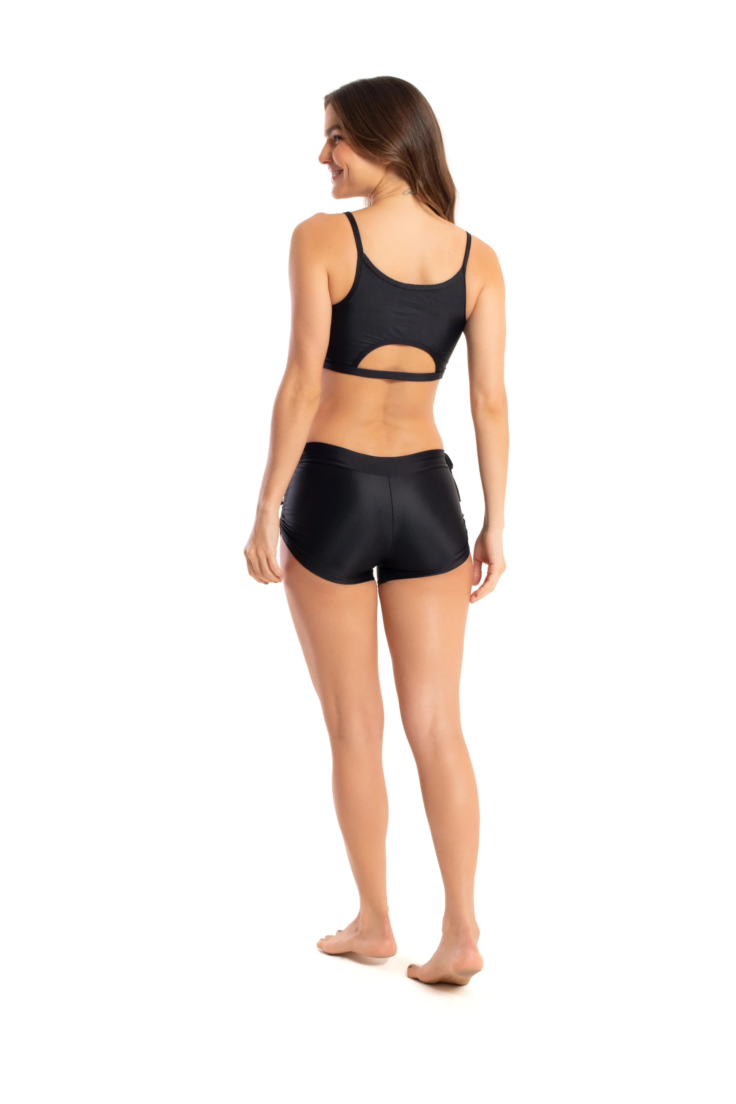 Side String Shorts, Black, Ultra Cool Form Light