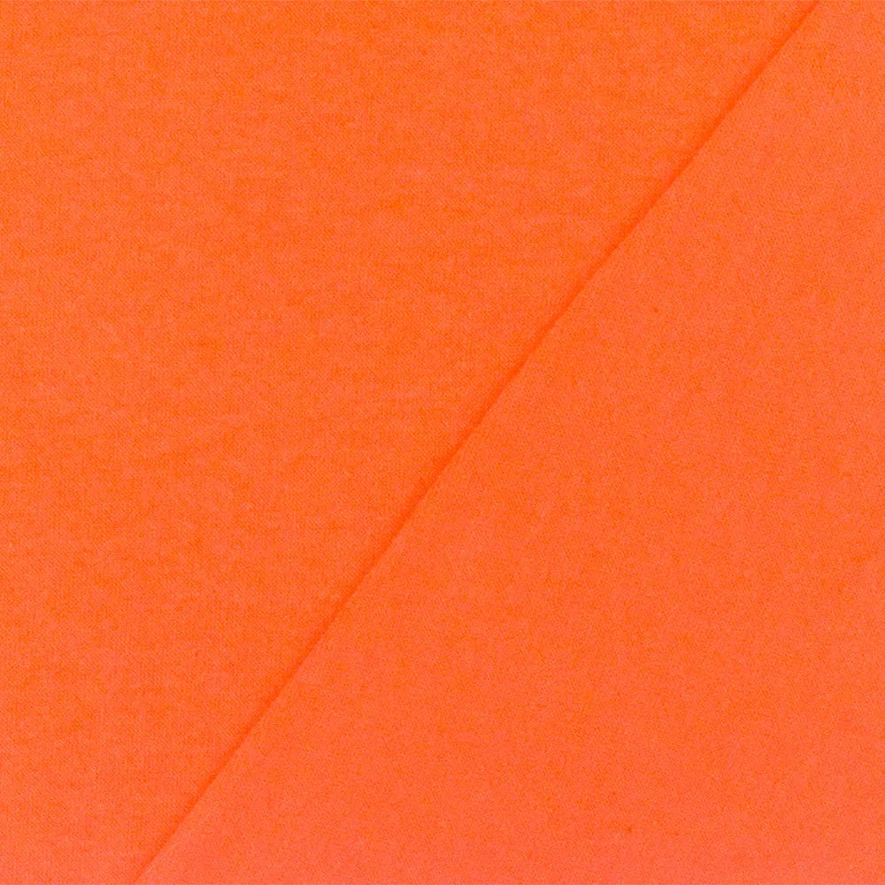 Simple Orange Solid Stretch Cotton Jersey Knit Fabric