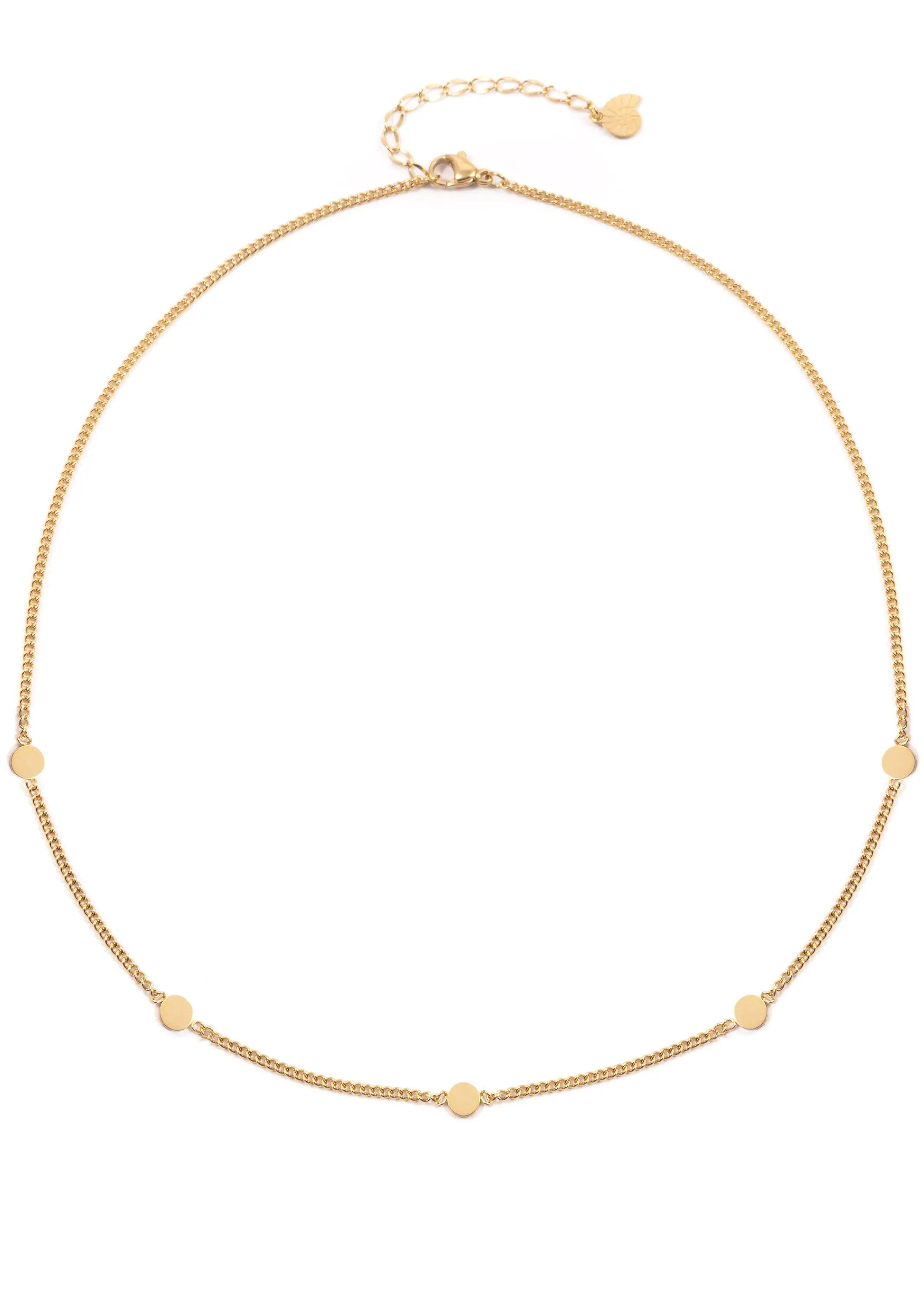 Small Circle Necklace Gold