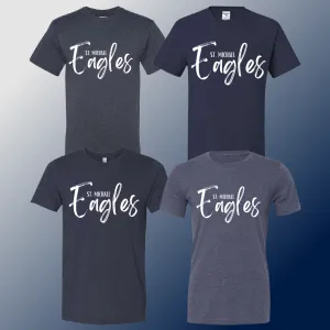 St. Michael Eagles - Simple Mascot Tee (Youth & Adult) - MADE TO ORDER/TWO WEEKS