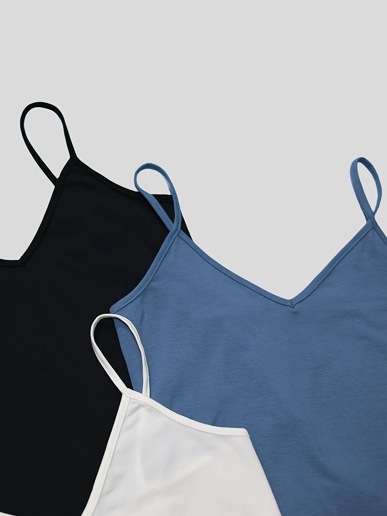 Summer Essential 3Pack Versatile VNeck Cami Tops for Women