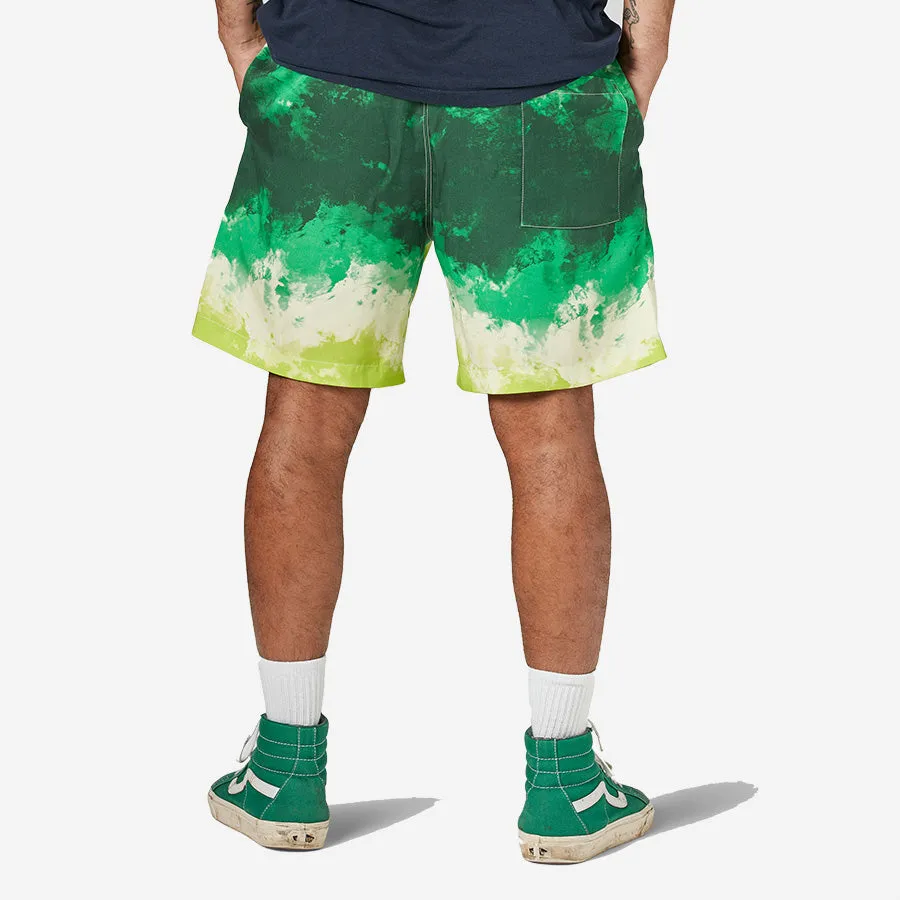 Tie Dye Easy Shorts - Green