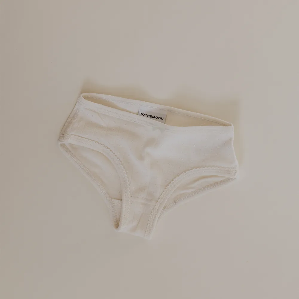 Tothemoon ☾ - Undies - Wool & silk - Pointelle - 2-pack