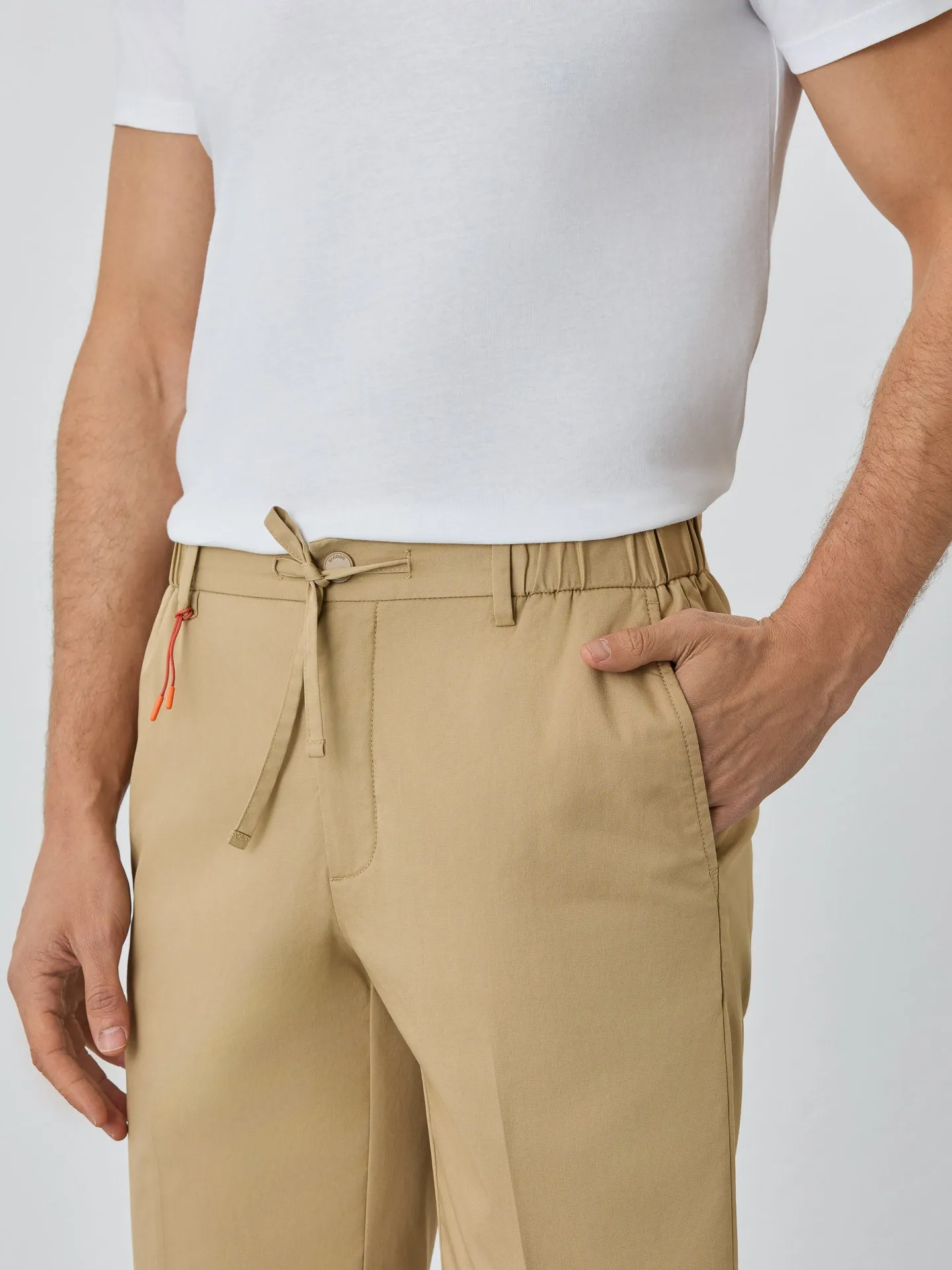 Water-repellent Bermuda Shorts With Elasticated Waistband