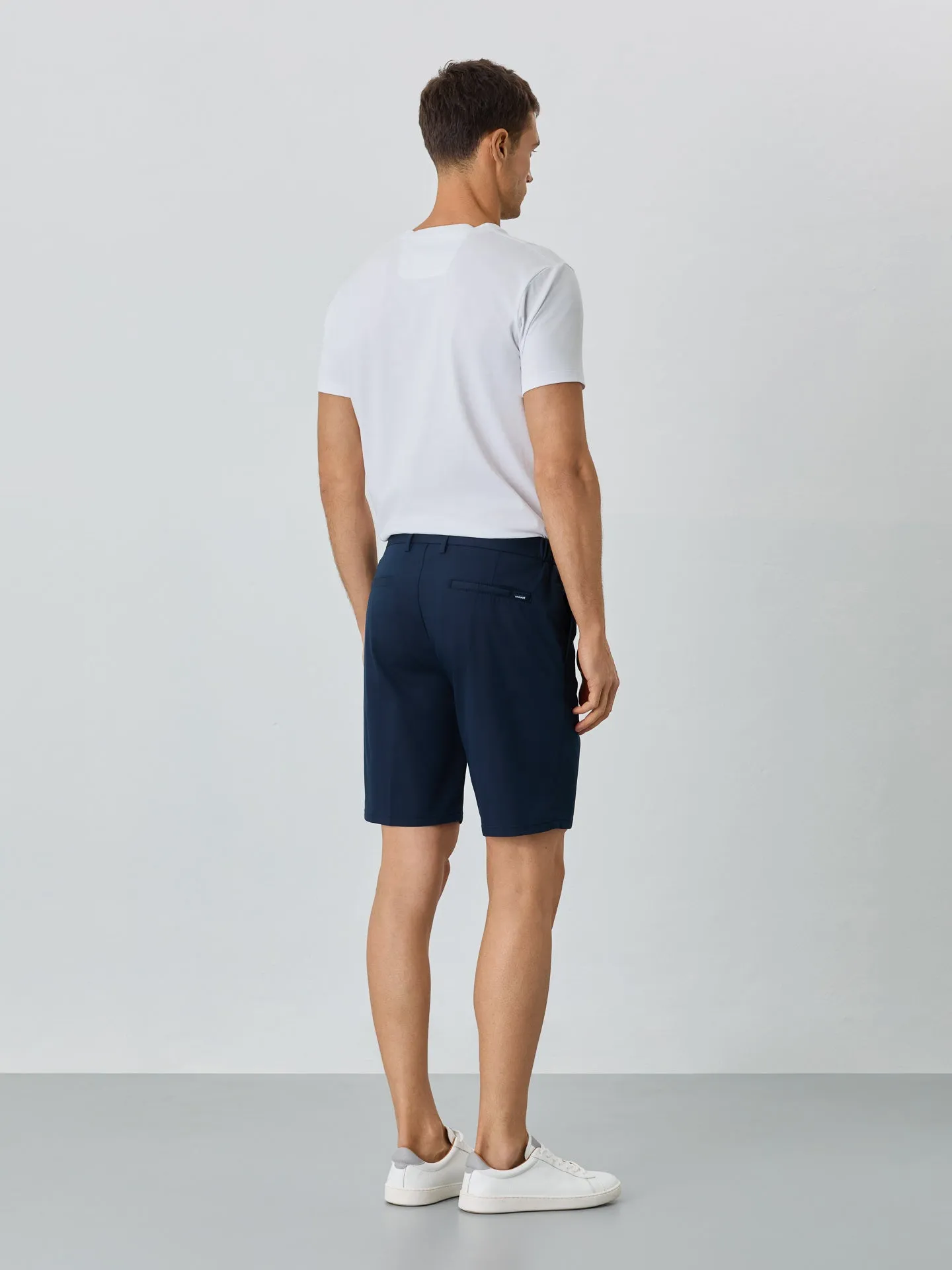 Water-repellent Bermuda Shorts With Elasticated Waistband