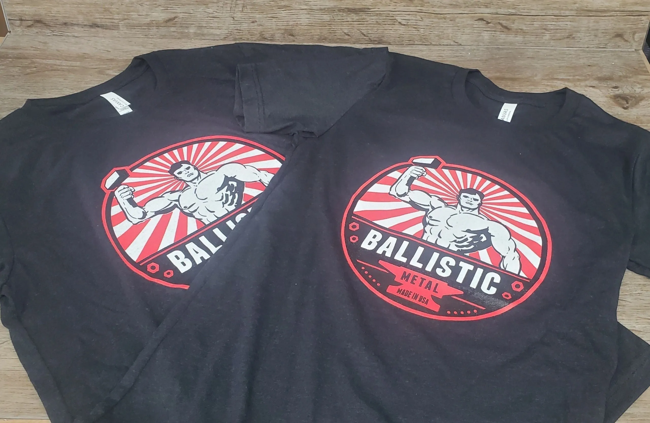 Wholesale Ballistic Metal Signature Logo T-Shirt, Fetish Kink Ballistic Shirt